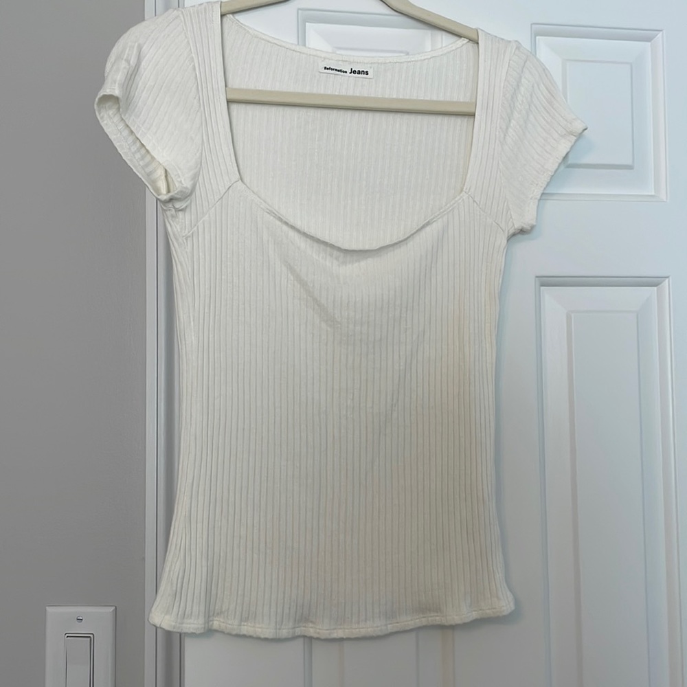 Reformation Ribbed Top